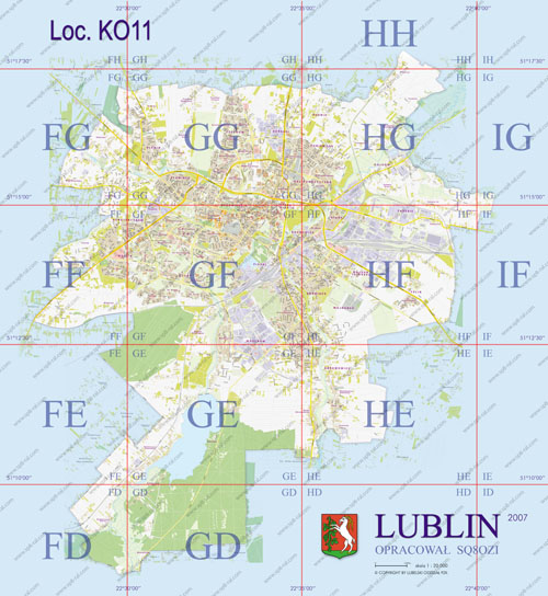Mapa lokatorów Lublina