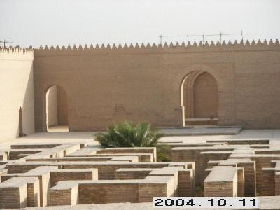 Babilon - rekonstrukcja palacu.