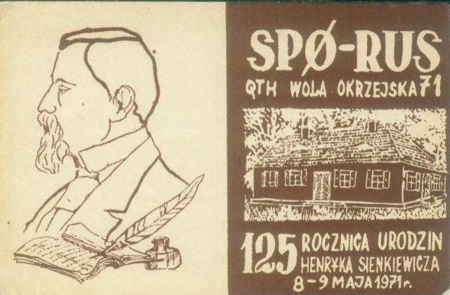 SP8KJZ - SP0RUS - 1971