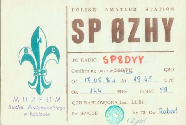 SP8ZHY - SP0ZHY - 1984