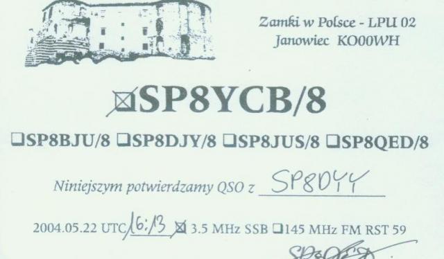 SP8YCB - SP9YCB/8 - 2004