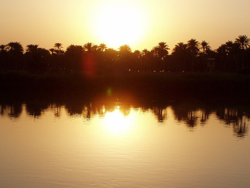 Zachód słońca nad Irakiem
